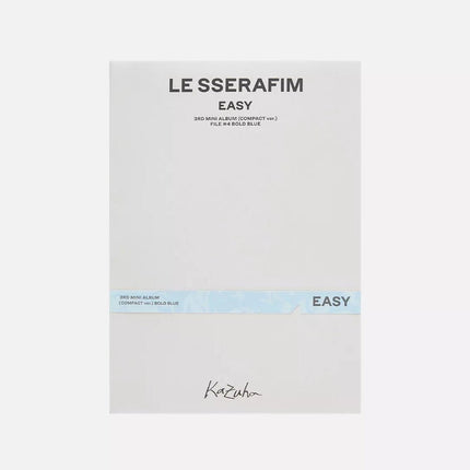 Le Sserafim 3rd Mini Album EASY Compact Version File #4 bold blue Kazuha