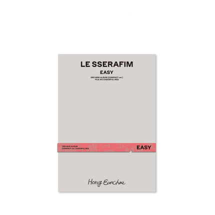 Le Sserafim 3rd Mini Album EASY Compact Version File #5 Cheerful Red Hong Eunchae
