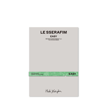 Le Sserafim 3rd Mini Album EASY Compact Version File #3 Diva Green Huh Yunjin