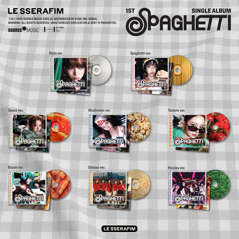 LE SSERAFIM - Single CD SPAGHETTI