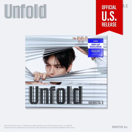 Monsta X 3rd English Album UNFOLD Digipak Version Pop Up Exclusive Minhyuk Version