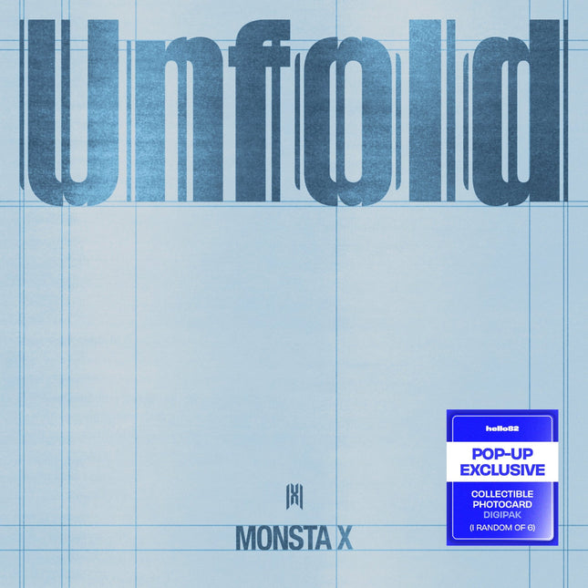 MONSTA X UNFOLD Digipack Ver pre-order USA, MONSTA X UNFOLD SHOWNU Digipack, MONSTA X UNFOLD MINHYUK Digipack, MONSTA X UNFOLD KIHYUN Digipack, MONSTA X UNFOLD HYUNGWON Digipack, MONSTA X UNFOLD JOOHONEY Digipack, MONSTA X UNFOLD IM Digipack, MONSTA X UNFOLD pop-up exclusive photocard, MONSTA X UNFOLD member version 2026