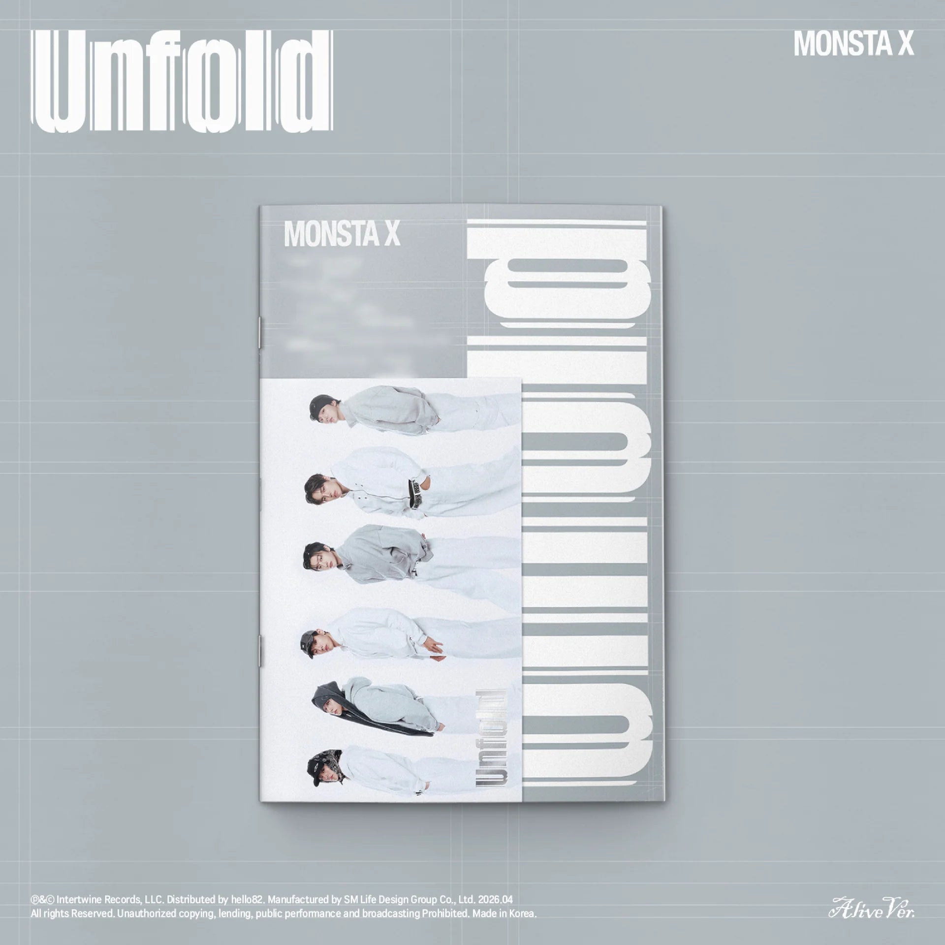 AUTOGRAPHED] MONSTA X UNFOLD Photobook Ver. | Signed Album | 4