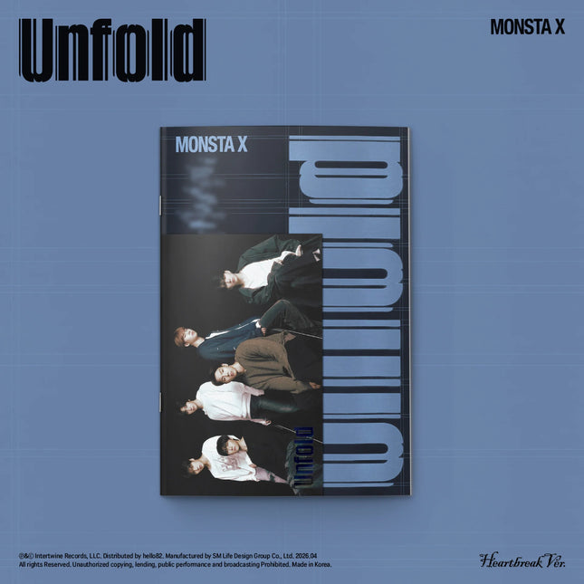 Monsta X Unfold Photobook Version Autographed CD Signed Hearbreak Version