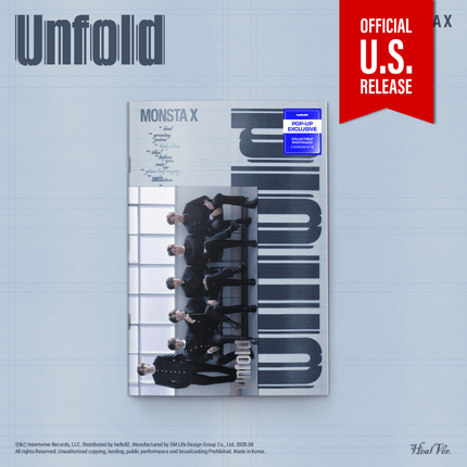 MONSTA X UNFOLD Photobook pre-order USA, MONSTA X UNFOLD Heartbreak Ver, MONSTA X UNFOLD Thirst Ver, MONSTA X UNFOLD Heal Ver, MONSTA X UNFOLD Alive Ver, MONSTA X UNFOLD pop-up exclusive photocard, MONSTA X UNFOLD 2026 pre-order, MONBEBE MONSTA X UNFOLD photobook