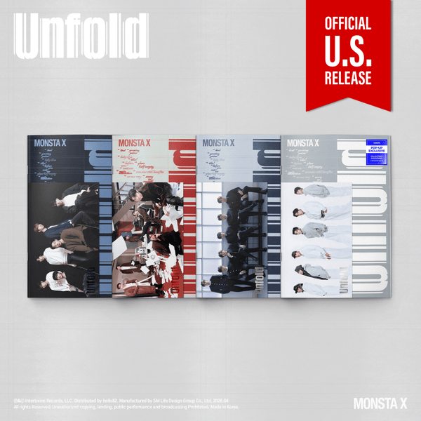 MONSTA X UNFOLD Photobook Ver Pop-Up Excl | 4 Versions – Kpop Exchange