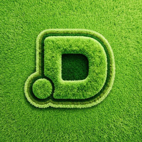 NCT DREAM DREAM AFTER DREAM 6th full album SMini Ver. teaser – a bold letter D sculpted from bright green grass on a lush lawn background