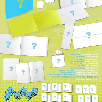 P1Harmony BLOW UP Photobook V2 82EVENT Exclusive packshot – contents incl. YUM Ver. and 82EVENT FORBIDDEN Ver. photocards