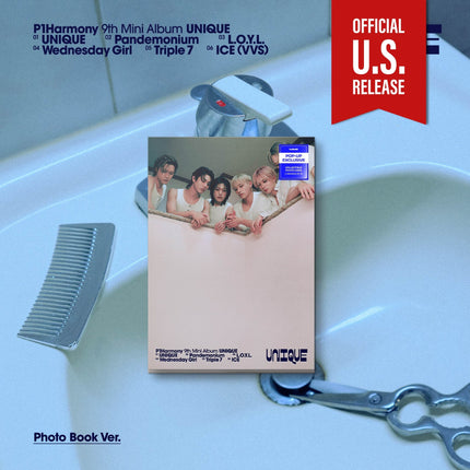 P1Harmony 9th Mini Album UNIQUE, P1Harmony UNIQUE Photobook Ver, P1Harmony UNIQUE POP-UP exclusive, buy P1Harmony UNIQUE album USA, P1Harmony 2026 comeback album pre-order, P1Harmony UNIQUE kpop exchange