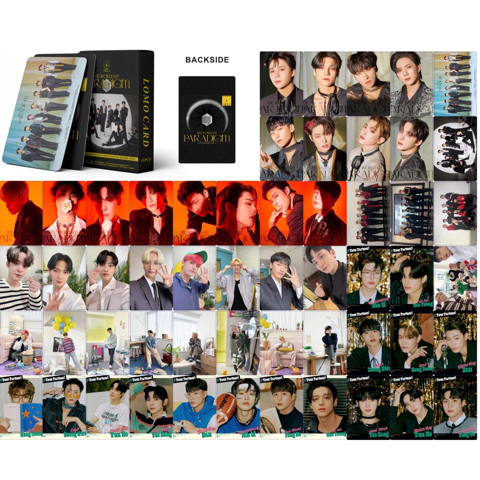 Kpop Ateez Lomo Cards 55 Pièces Ateez 2023 Cartes Photo Ateez The World Kpop Ateez Lomo Cards 55 Pièces Ateez 2023 Cartes Photo Ateez The World