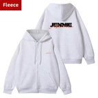 Fleece-lined cardigan-melange gray