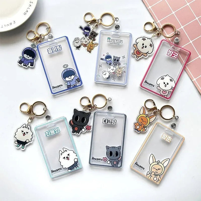 PPULBATU Acrylic Keychain Photo Holder