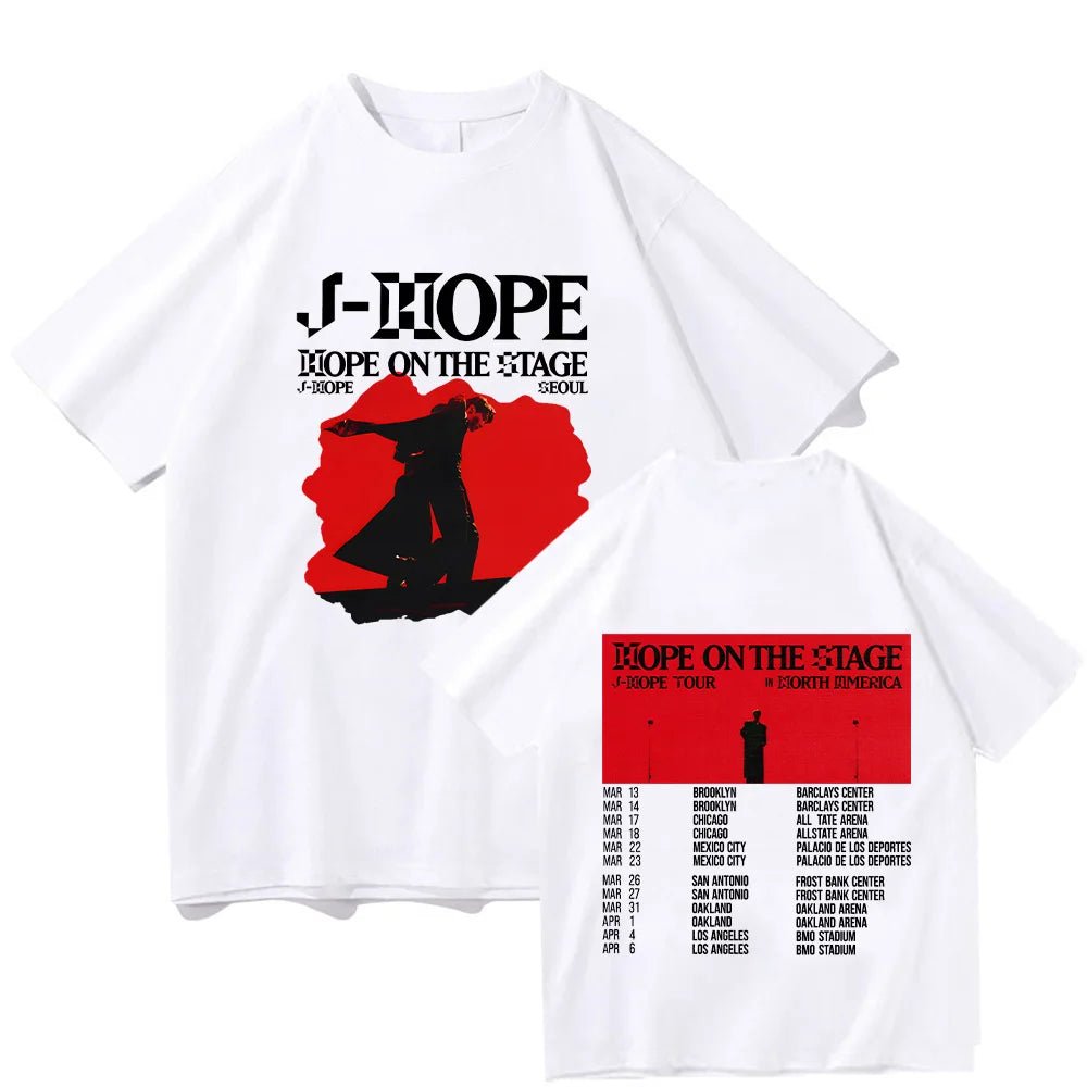アイドル HOPE ON THE STAGE TOUR T-SHIRT (BR_IM) J-Hope Hope on The Stage Tour Shirt – Kpop Exchange