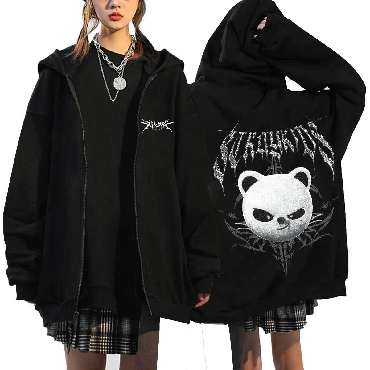 Stray Kids SKZOO EVIL Merch Zip Up Hoodie – Kpop Exchange