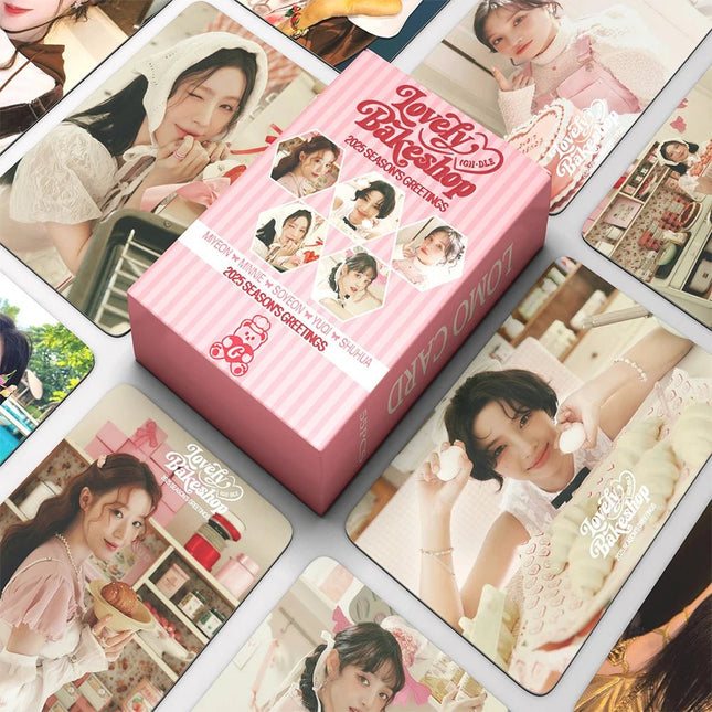G)I-DLE 2025 SEASON’S GREETINGS [Lovely Bakeshop] Photocards (55 cards)