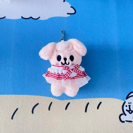 Stray Kids SKZOO Red Grid Dress Plush Doll