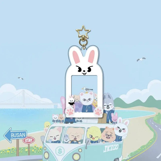 Stray Kids SKZOO Cartoon Photocard Frame Keychain Holder