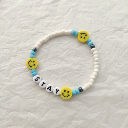 Stray Kids Love Smiley Face Bracelet