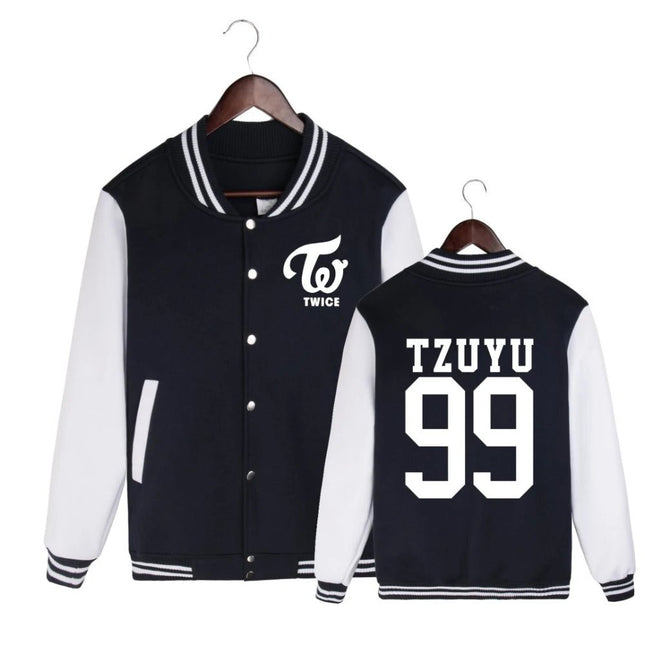 TWICE Baseball Uniform Varsity Jacket