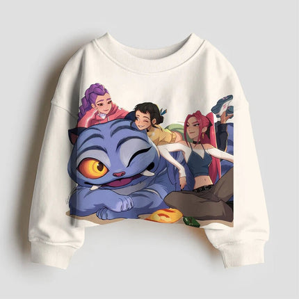 Kpop Demon Hunter HUNTRIX Hoodies for Kids