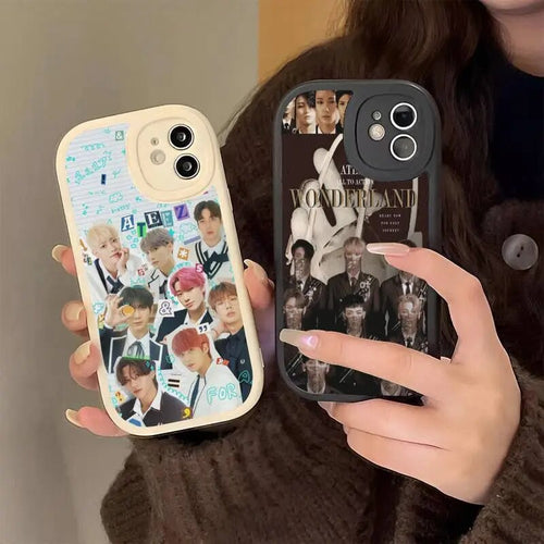 ATEEZ Hard Leather Case for iPhone