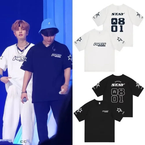 Stray Kids T Shirt 3RD FM Pilot For 5 Star Same T-shirt