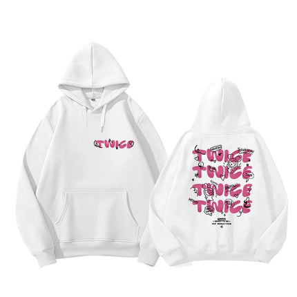 TWICE Ready to Be Letter Print Hoodies