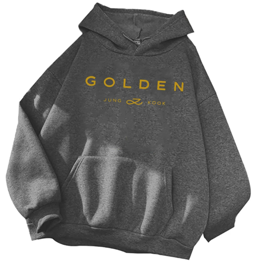 BTS Jungkook Golden Hoodie Kpop Exchange