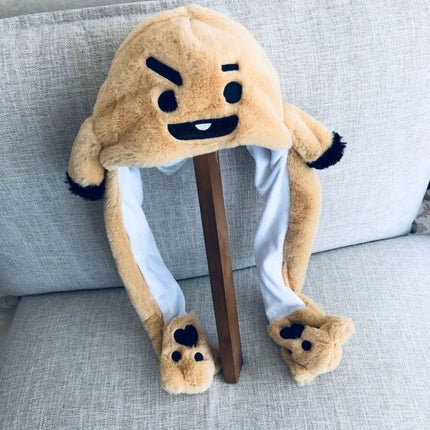 BTS BT21 Plush Hat Ear Protection Scarf