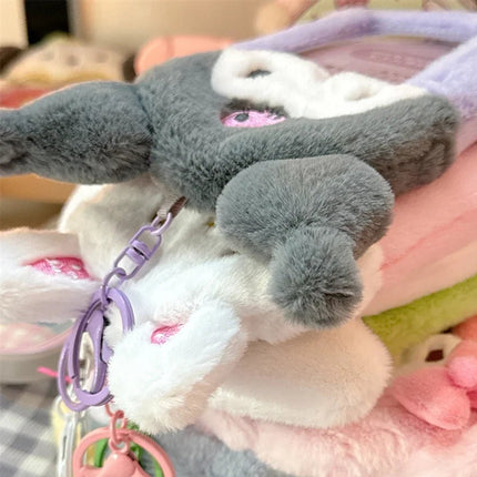 Sanrio Kawaii Plush Photocard Holder Keychain