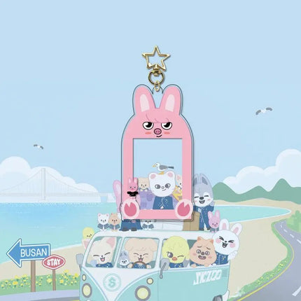 Stray Kids SKZOO Cartoon Photocard Frame Keychain Holder