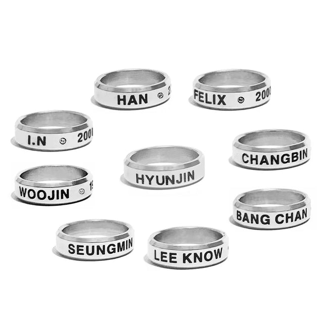 Stray Kids fanmade birthday rings
