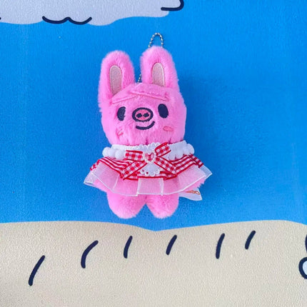 Stray Kids SKZOO Red Grid Dress Plush Doll