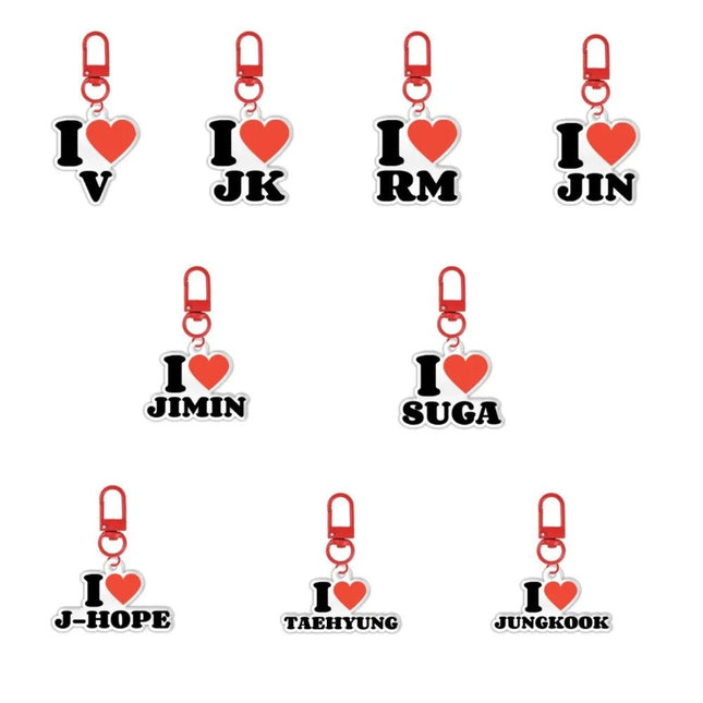 BTS I LOVE Acrylic Keychain