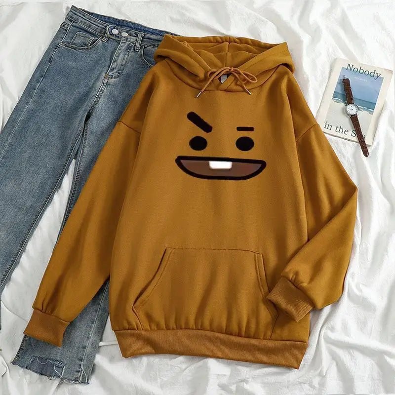 Bts Bt21 Chimmy Yellow Hoodie Bts Chimmy Bt21 Chimmy Sweater Bts