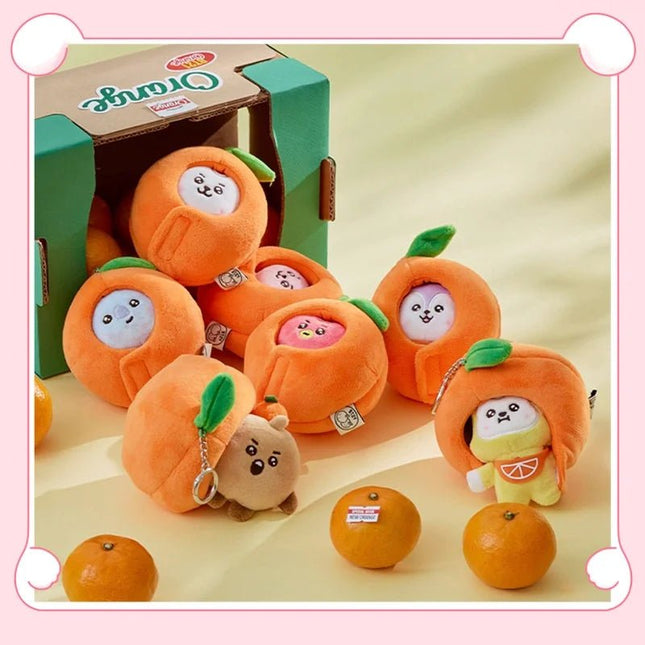 BT21 Orange Series Plush Doll Keychain