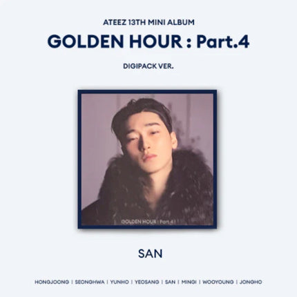ateez golden hour part 4 digipack version member san