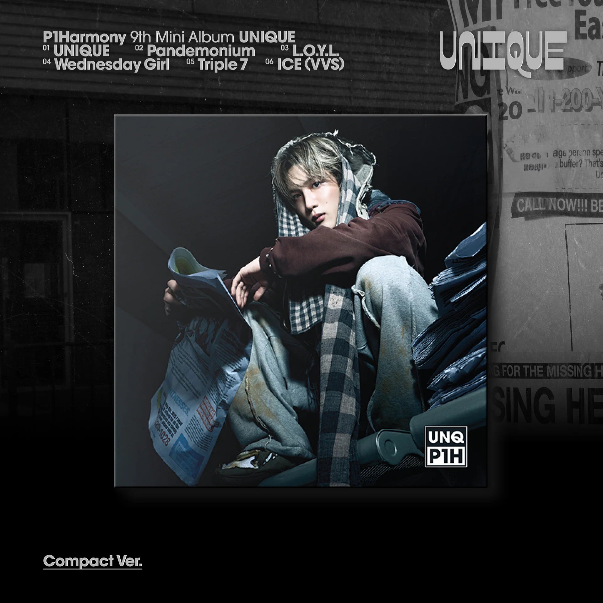 P1Harmony UNIQUE 9th Mini Album Member Compact Ver. | Pre-Order