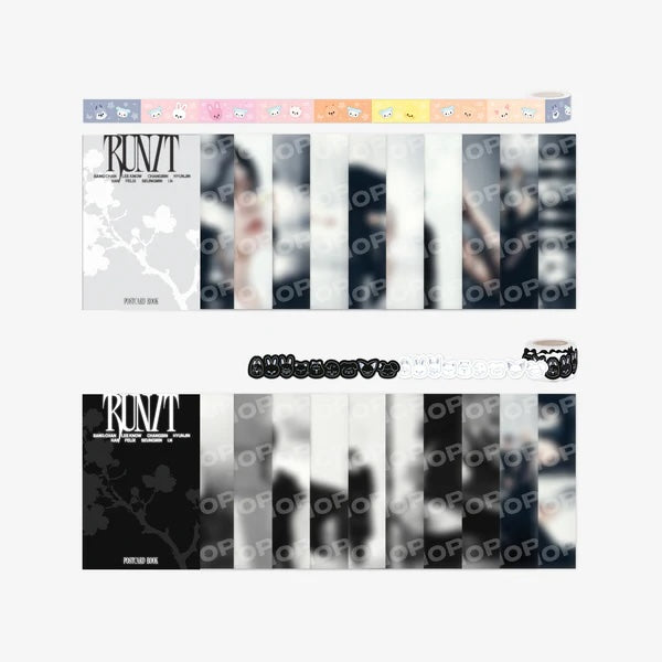 [PRE-ORDER] STRAY KIDS [RUN IT] Postcard Book & Roll Sticker Set + POB