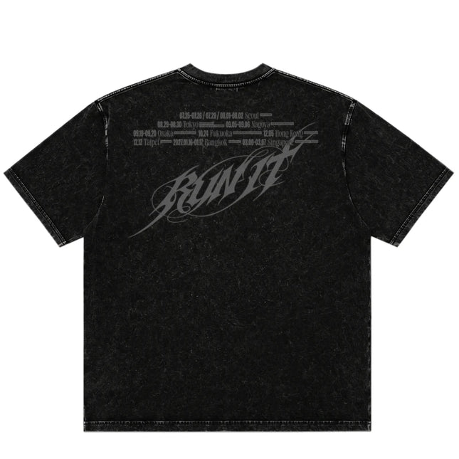 Stray Kids Run It World Tour 2026 Washed Shirt [FANMADE]