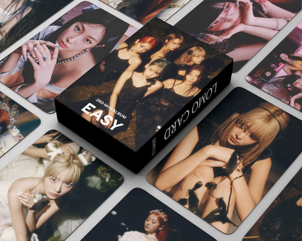 LE SSERAFIM EASY Album Photo Cards (55 Cards) – Kpop Exchange