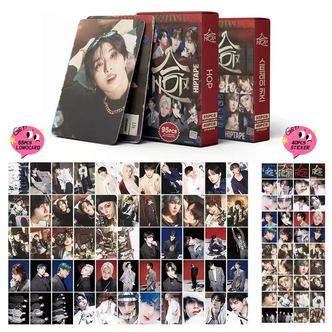 Stray Kids Hop Hiptape Photo Cards (55 Cards)