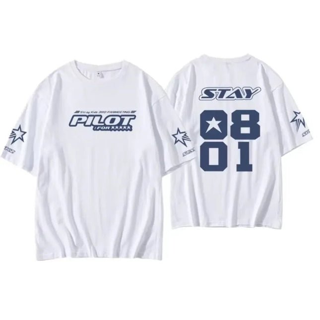 Stray Kids T Shirt 3RD FM Pilot For 5 Star Same T-shirt