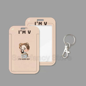 BTS Member Keychain Card Holder