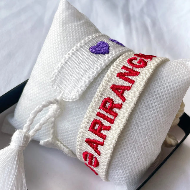 BTS ARIRANG Woven Tassel Bracelet