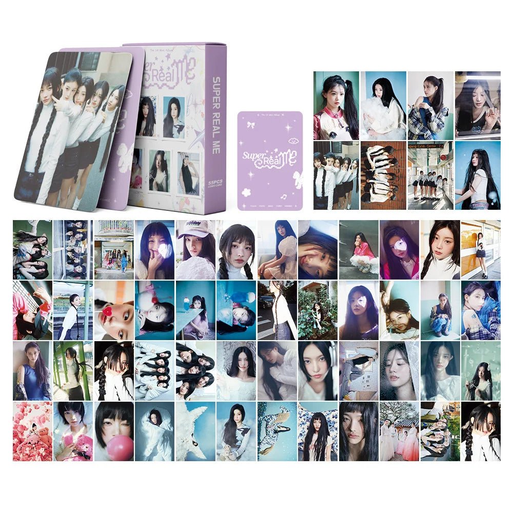 ILLIT Super Real Me Album Photo Cards (55 Cards) – Kpop Exchange ILLIT Super Real Me Album Photo Cards (55 Cards) – Kpop Exchange