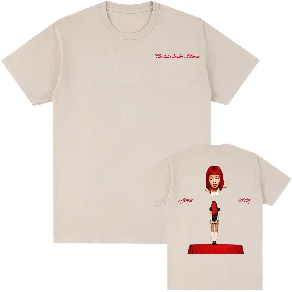Jennie Ruby The 1st Studio Album Merch T-shirt – Kpop Exchange Jennie Ruby The 1st Studio Album Merch T-shirt – Kpop Exchange