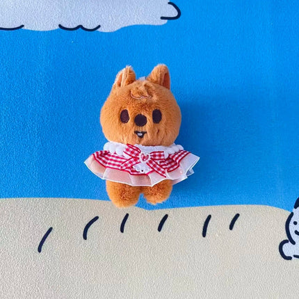 Stray Kids SKZOO Red Grid Dress Plush Doll