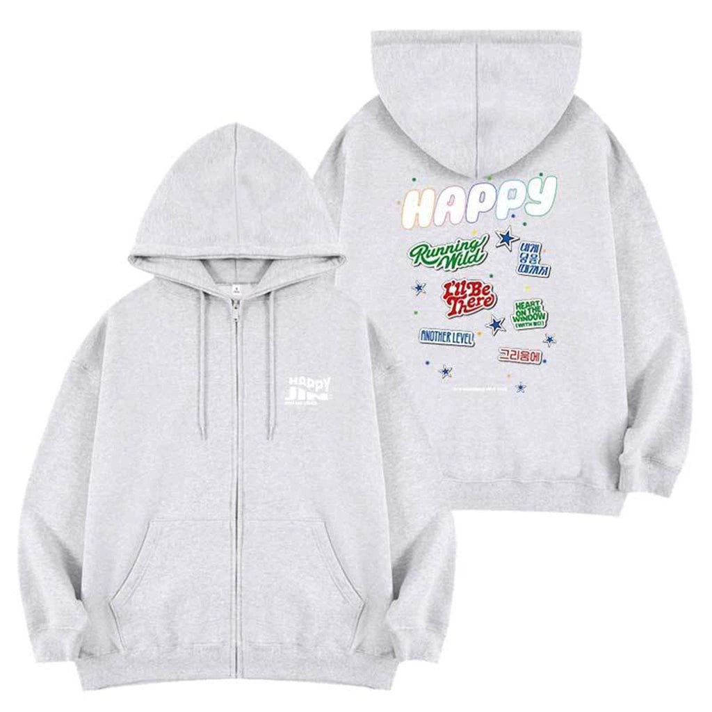 BTS Jin-Inspired Happy Black Hoodie – Kpop Exchange BTS Jin-Inspired Happy Black Hoodie – Kpop Exchange