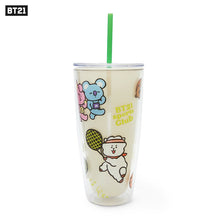 Load image into Gallery viewer, BTS BT21 Cold Water Tumbler w/ Straw